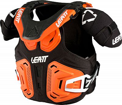 Leatt Fusion 2.0, Protektorenweste Kinder - Schwarz/Orange - S/M von Leatt