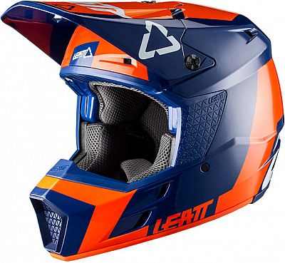 Leatt GPX 3.5, Motocrosshelm - Matt Orange/Blau/Weiß - XXL von Leatt