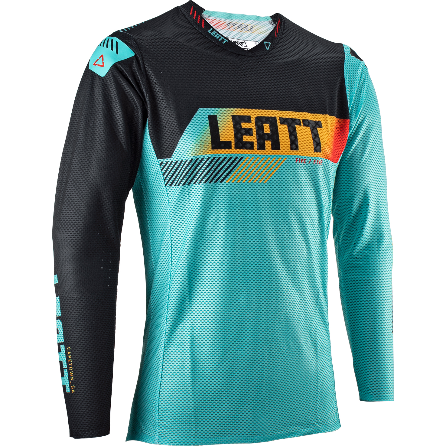 Leatt Jersey Moto 5.5 UltraWeld 23 türkis/schwarz/rot M Herren von Leatt