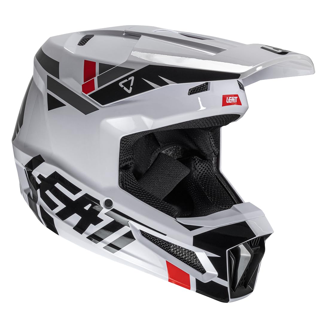 Leatt MOTO 2.5 V25 WEISSER HELM (57-58CM) M von Leatt