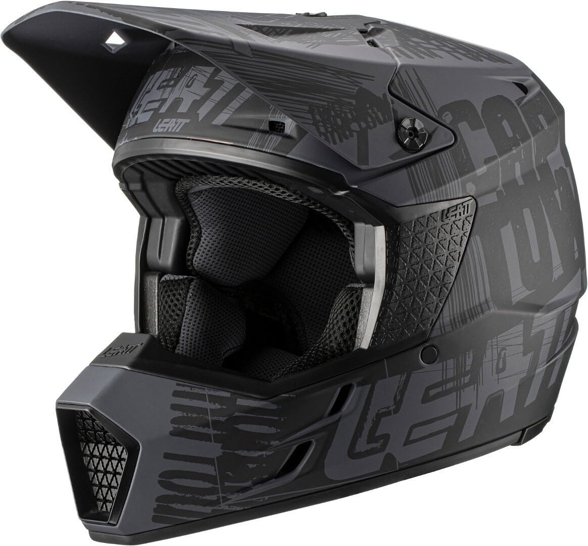 Leatt Moto 3.5 V21.1 Ghost Motocross Helm, schwarz, XL (61/62) von Leatt