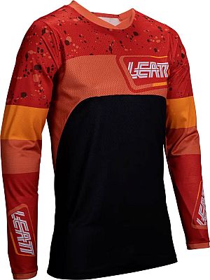 Leatt Moto 4.5 Enduro Burn, Trikot - Rot/Orange/Schwarz - L von Leatt