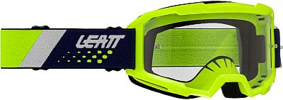 Leatt Vizion 2.5 Lime, Crossbrille - Neon-Gelb/Dunkelblau/Weiß Klar von Leatt