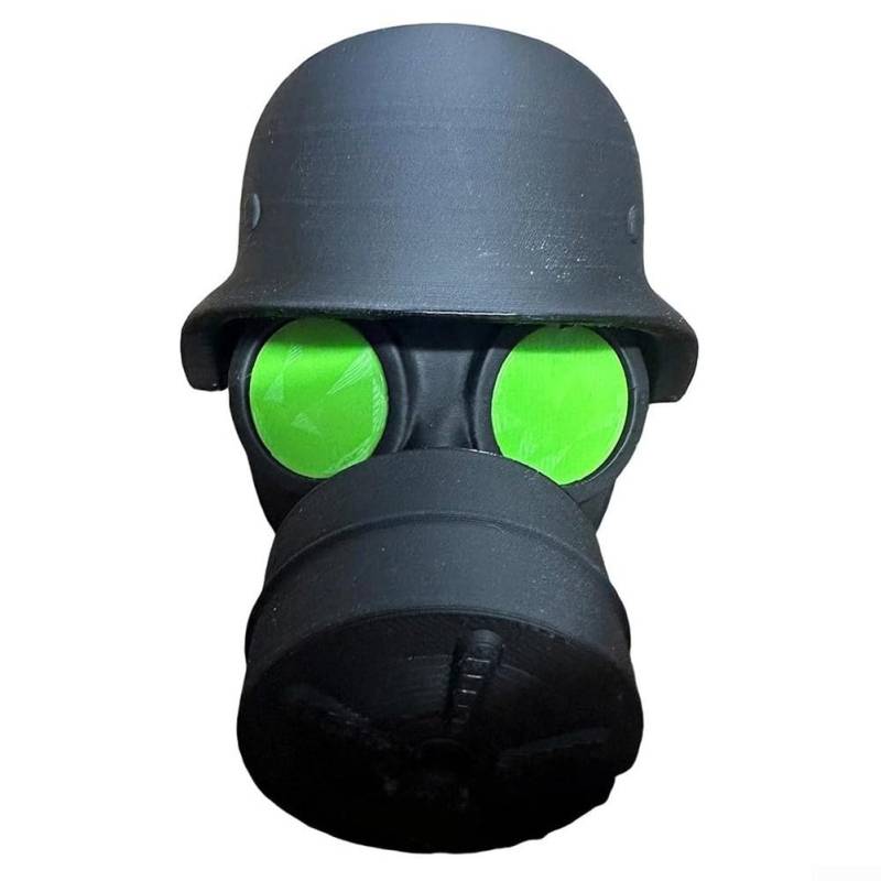 Anhängerkupplungsabdeckung, Helmgasmasken-Design, Stahl-Anhängerkupplungsschutz, schützt Ihre Kupplung, wetterfest (hellgrün) von Lecreatekit