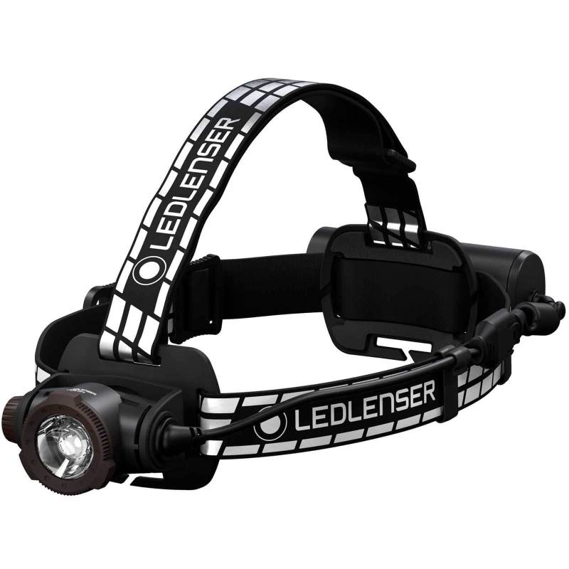 Ledlenser H7R Signature Premium Stirnlampe LED, aufladbar, wasserdicht IP67, 1200 Lumen, fokussierbar, Bluetooth, stufenlos dimmbar, Leuchtweite 260m, USB Magnetladekabel, Helmhalterung, Outdoor MTB von Ledlenser