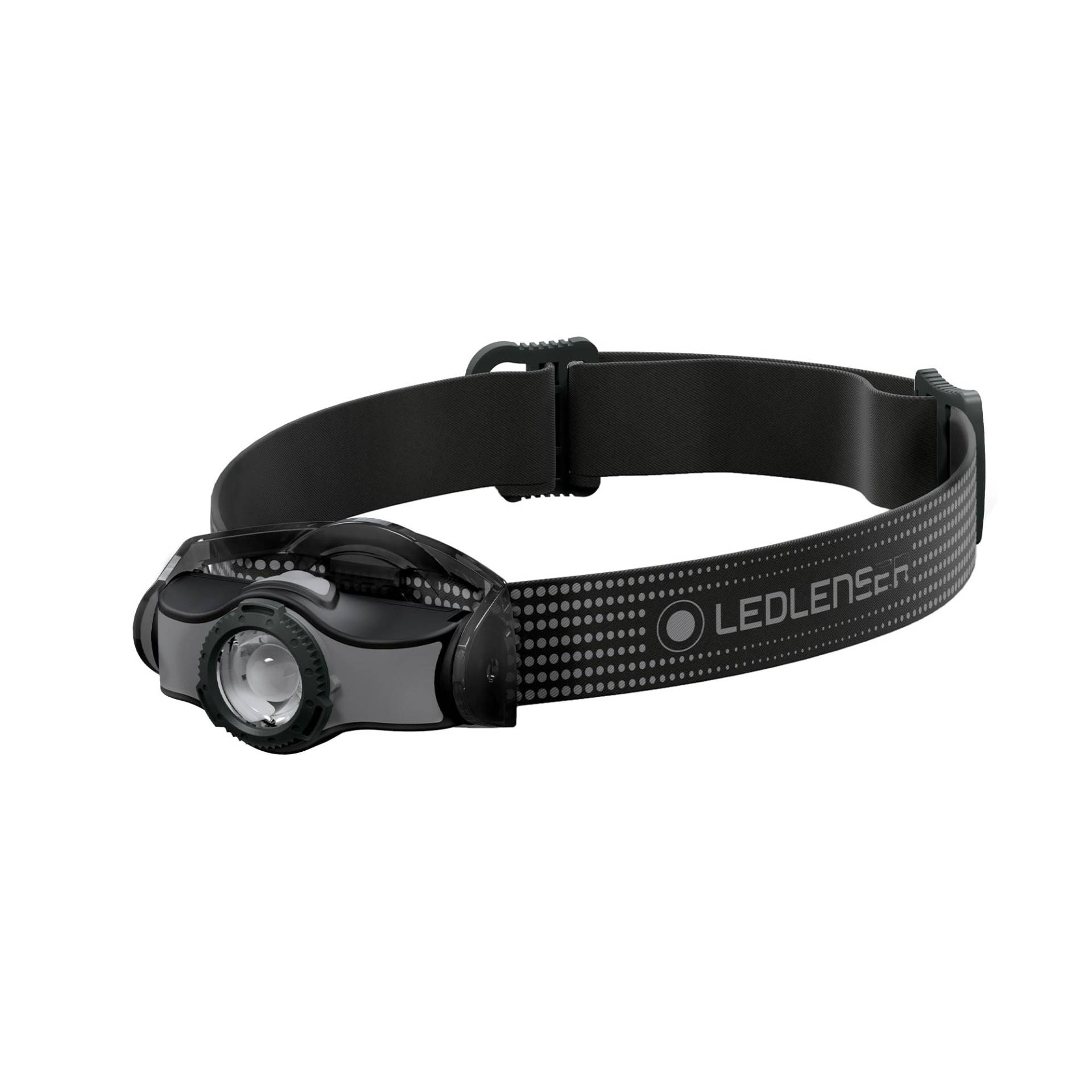 Ledlenser MH3 Outdoor Stirnlampe LED, Schwarz/Grau, 200 Lumen, fokussierbar, Leuchtweite 130m, Leuchtdauer bis 35h, Metallclip, inkl. Batterie, Kopflampe, TU EU von Ledlenser