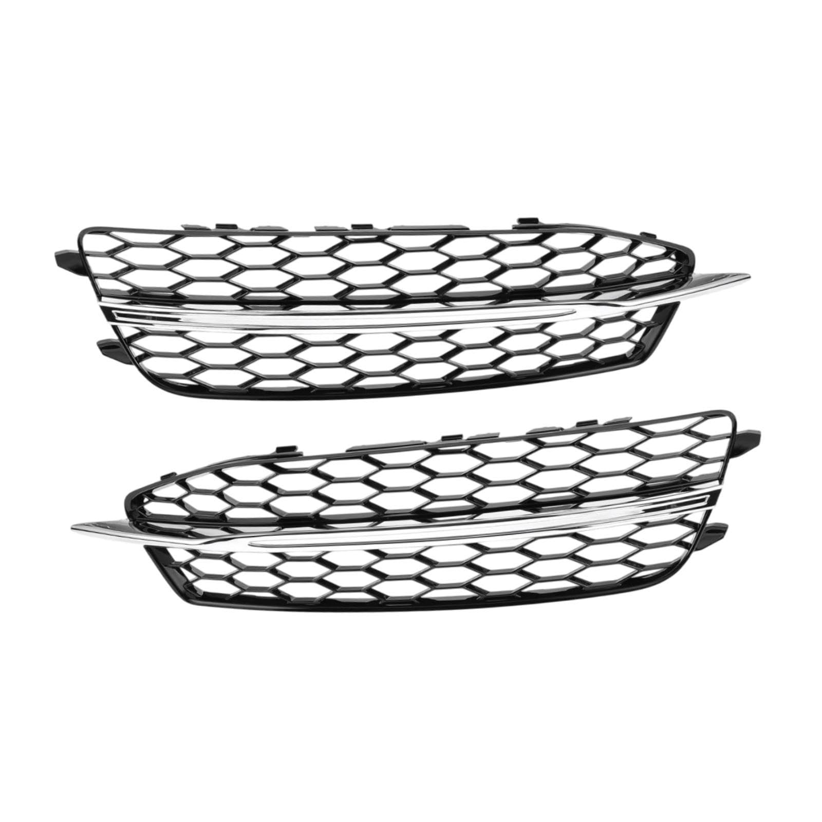 LeeQinersw 2x Kühlergrill Trim Gitter Grillschalenform- 4G0807681d Ersatzteile robustes Außenzubehör für 2011-2014 von LeeQinersw