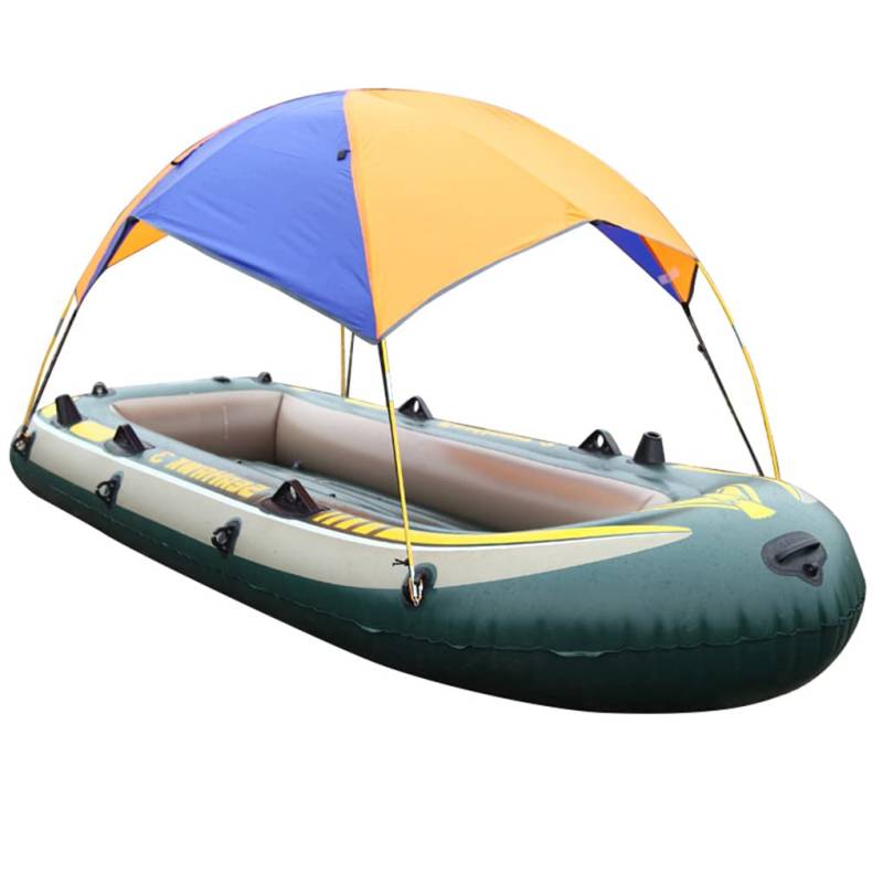 Leeadwaey Bootsüberdachung Sonnenschutz Regenfest Unterschlupf Yacht Abdeckung Sonnenschutz PVC Outdoor Sonnenschutz Markise für Kajak Surfen 4 Personen von Leeadwaey