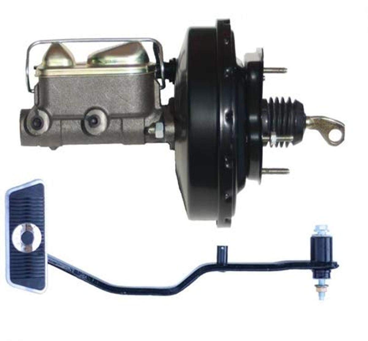 22,9 cm Power Brake Booster mit Halterung, 2,5 cm Bohrung Hauptzylinder mit automatischem Trans Bremspedal von Leed Brakes