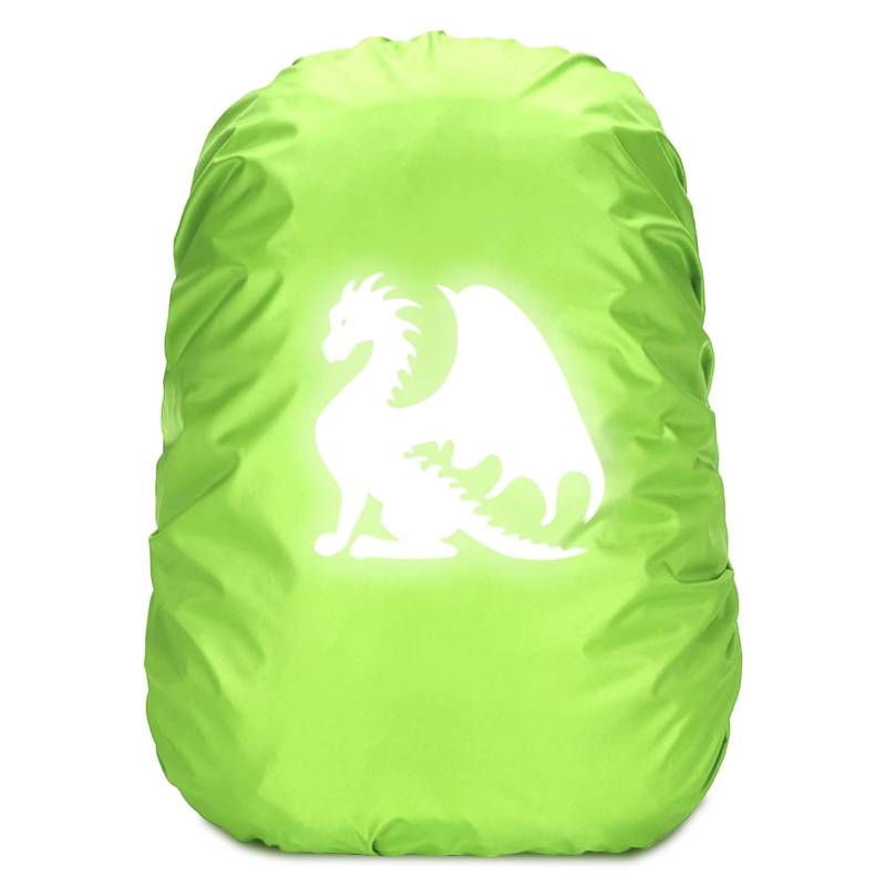 Leeelyan Dinosaurier Schulranzen Regenschutz,Regenschutz Schulranzen Dinosaurier,Dinosaurier Rucksack Überzug Reflektierend,Rucksack Überzug Reflektierend für Kinder von Leeelyan