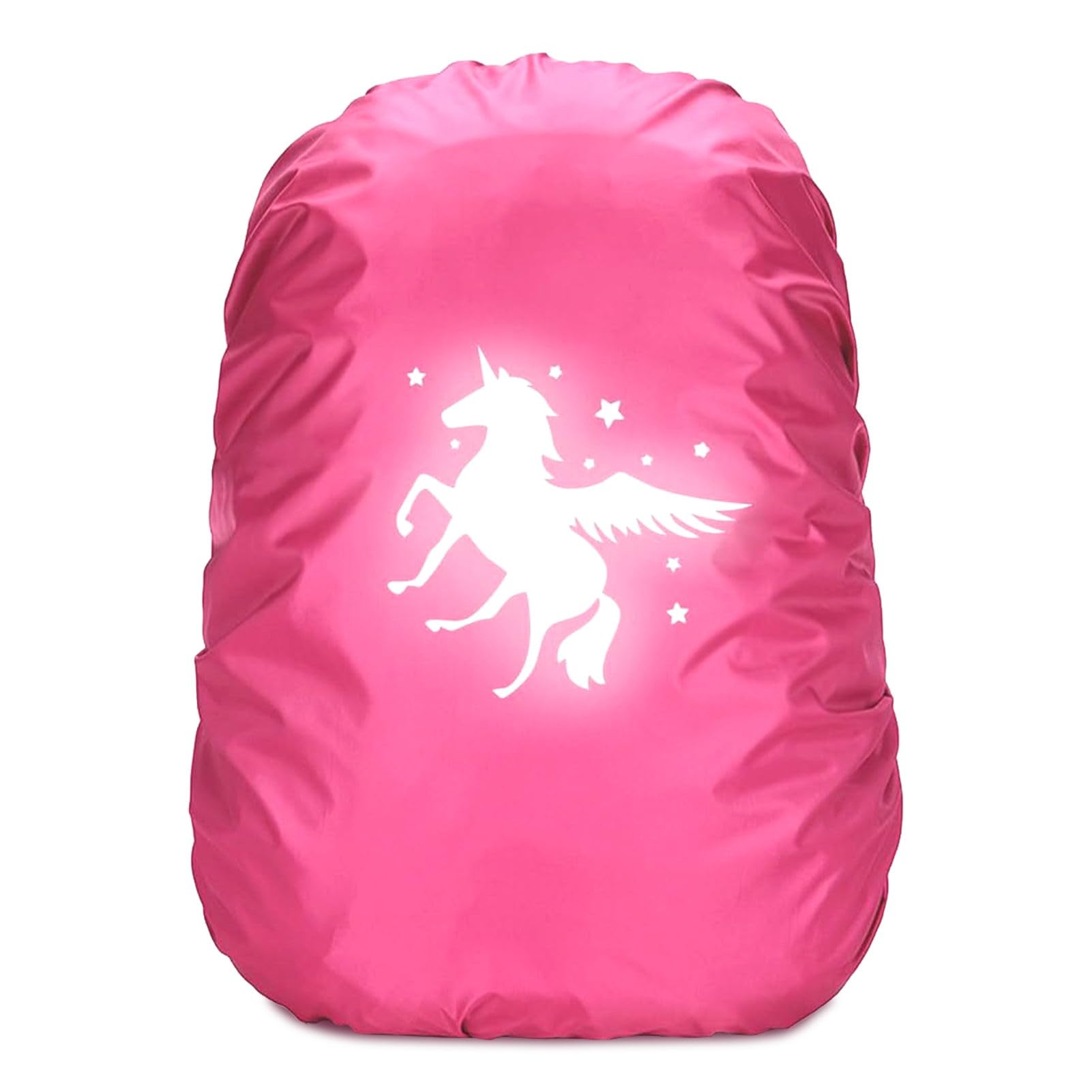 Leeelyan Einhorn Schulranzen Regenschutz,Regenschutz Schulranzen Einhorn,Einhorn Rucksack Überzug Reflektierend,Regenschutz Schulranzen Step by Step,Rucksack Überzug Reflektierend für Mädchen/Kinder von Leeelyan