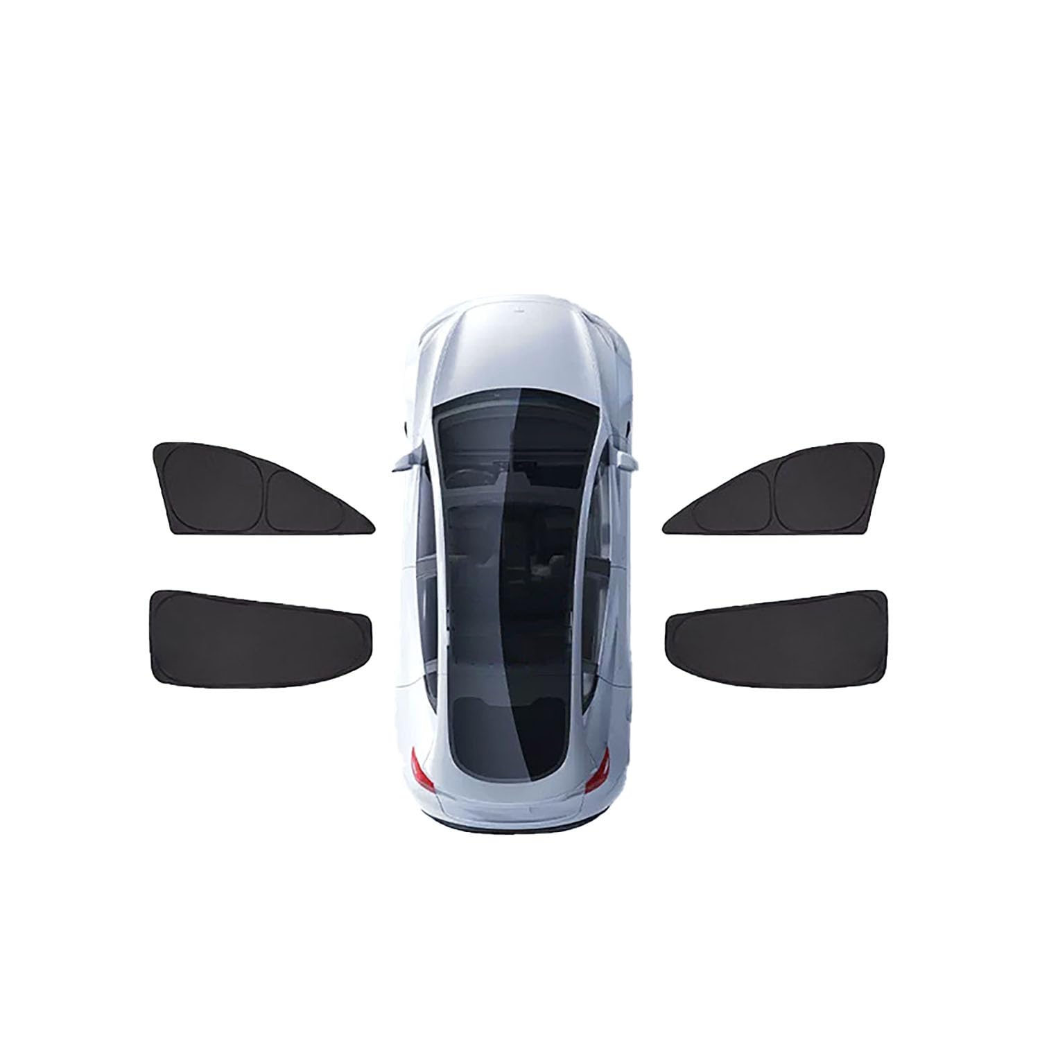 Auto-Sonnenschutz für VW Tiguan Before-2016,Auto-Sonnenschutz UV-Schutz Wärmeisoliert Schutz der Privatsphäre ZubehöR,C-4 side windows von LeiBaOF