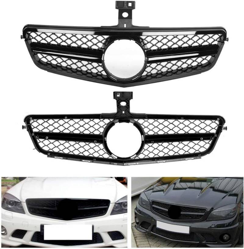 Front Stoßstange Niere Grill für Benz C Class W204 2008 2009 2010 2011 2012 2013 2014,Auto Styling gitter Ersatz Teil,Front stoßstangen gitter grill von LeiBaOF