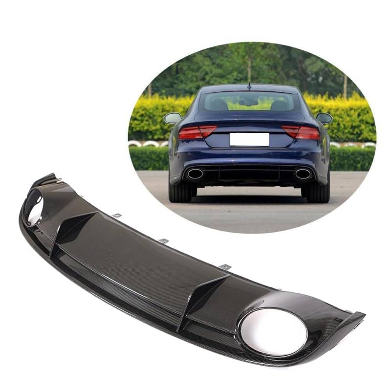 Für Audi RS7 2014 2015 2016 Hinten diffusor Lip Splltter Stoßstange Wache,Auto Hinten Stoßstange Diffusor Lip Spoiler von LeiBaOF