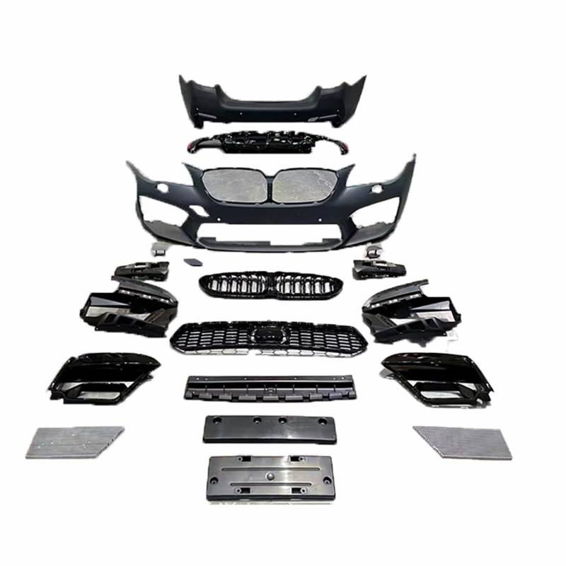 Für BMW 5 Series M5 F10F18 2010-2017 Hinten diffusor Lip Splltter Stoßstange Wache,Auto Hinten Stoßstange Diffusor Lip Spoiler,C-Rear bumper assembly(M5 Style) von LeiBaOF