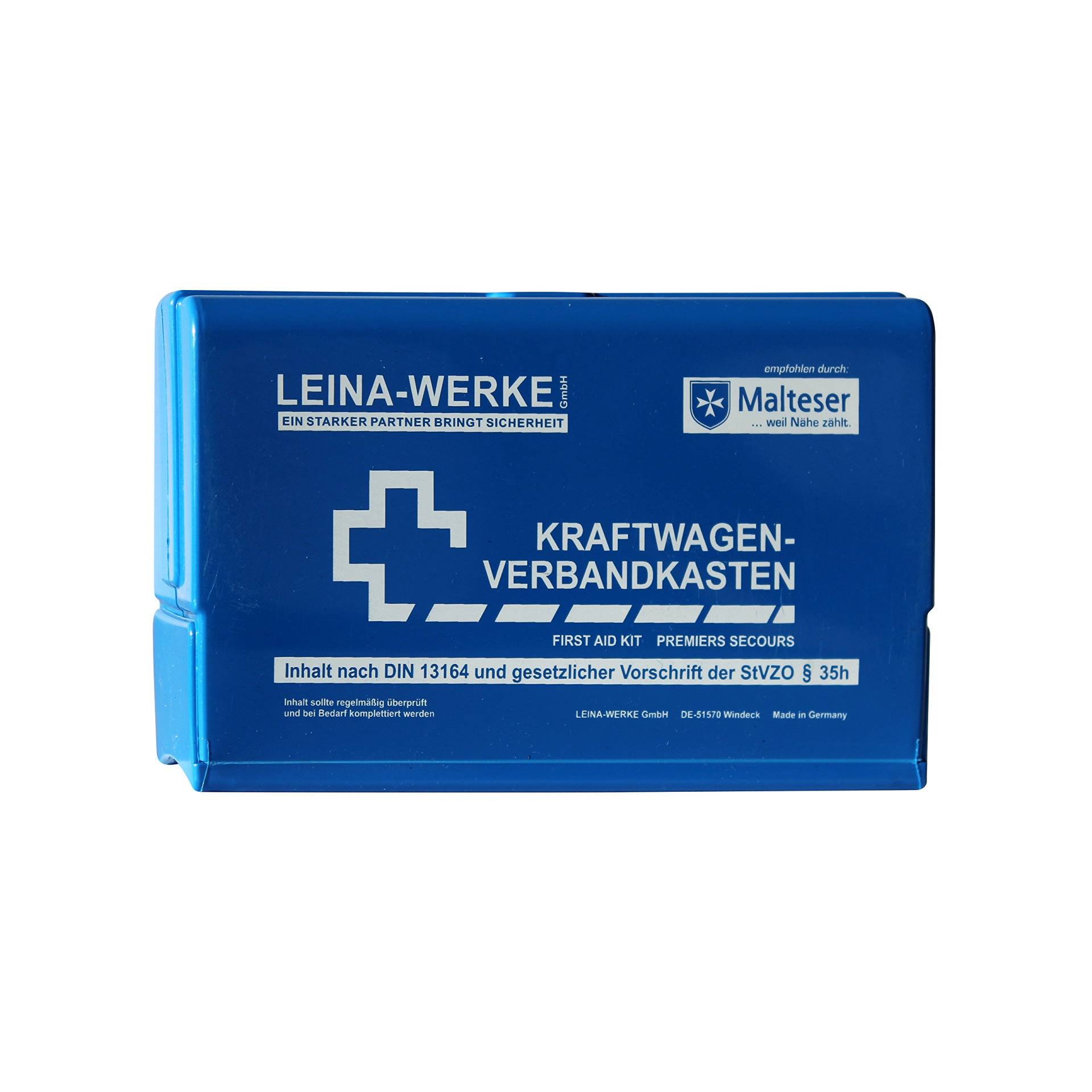 Leina-Werke 10051 KFZ-Verbandkasten Leina-Star II, Blau/Weiß von LEINA-WERKE