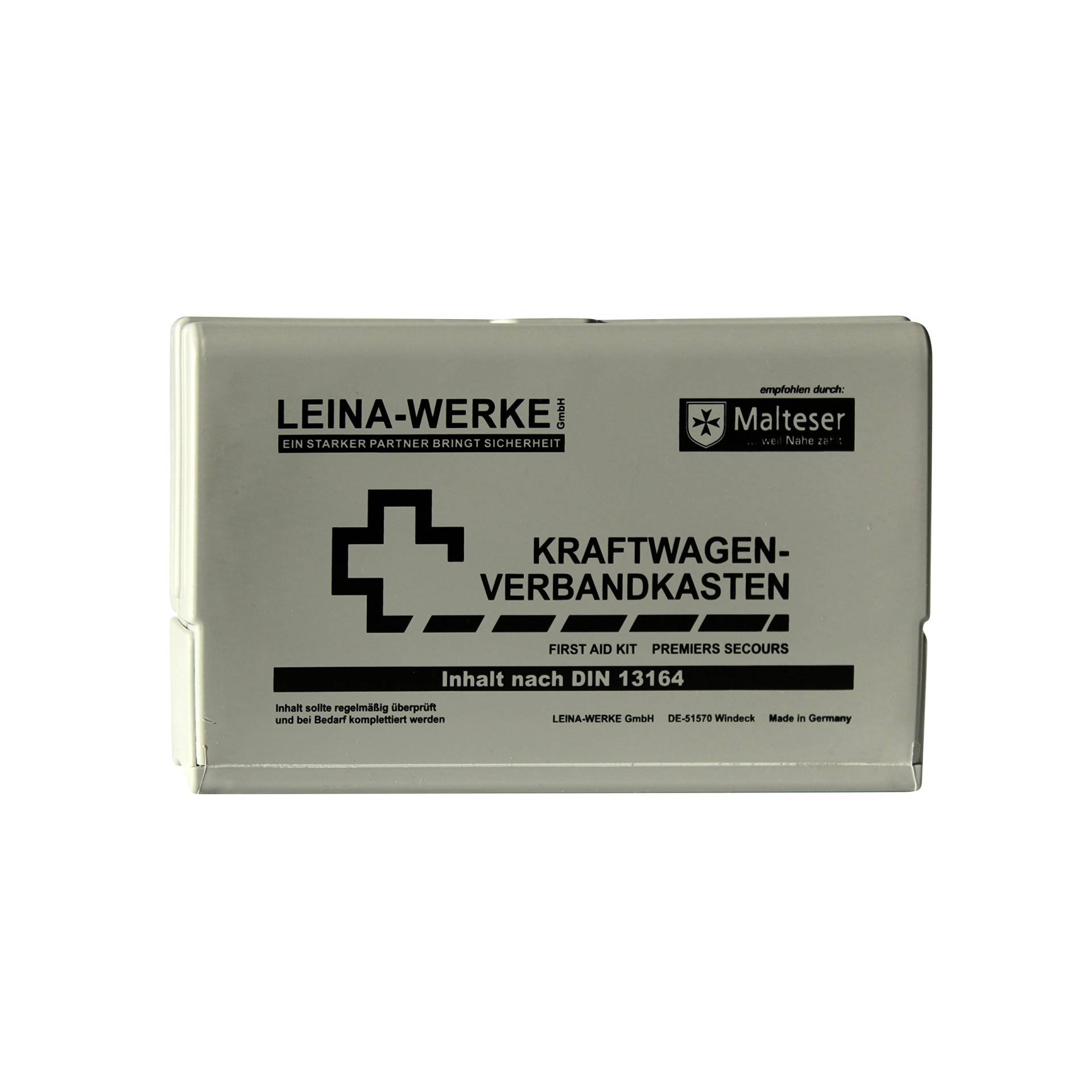 Leina-Werke 10053 KFZ-Verbandkasten Leina-Star II, Grau/Schwarz von LEINA-WERKE