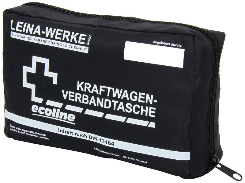 Leina-Werke 11039 KFZ-Verbandtasche Compact Ecoline mit Klett, 1-Farbig Sortiert, Assorted/1-color Print von LEINA-WERKE