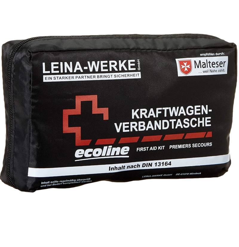 Leina-Werke 11043 KFZ-Verbandtasche Compact Ecoline ohne Klett, 2-Farbig Sortiert, Assorted/2-color Print von LEINA-WERKE