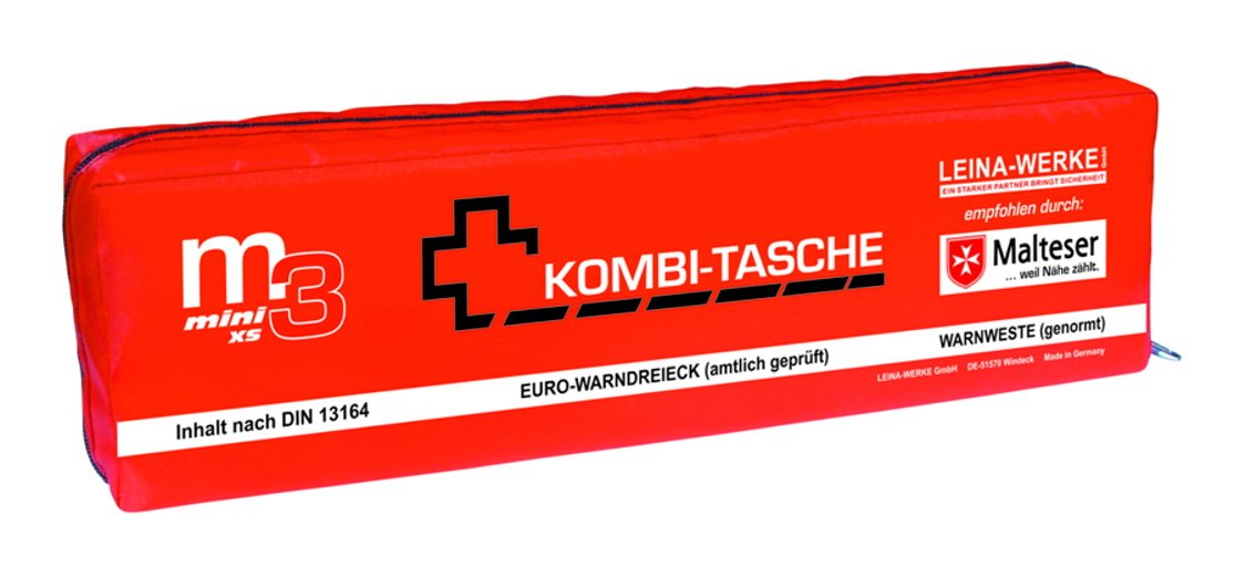 Leina-Werke 14040 Mini-Kombitasche M3 ohne Klett, XS, Rot/Schwarz/Weiß von LEINA-WERKE