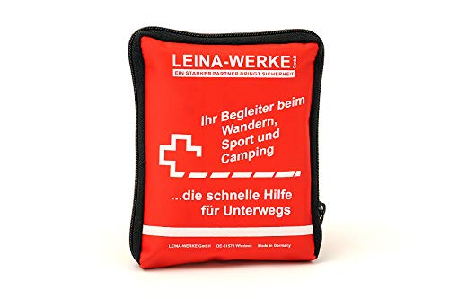 LEINA-WERKE REF 50005 Erste-Hilfe Reise-Set, 21-teilig, rot von LEINA-WERKE