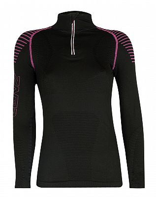 Lenz 3.0 Zip, Funktionsshirt langarm Damen - Schwarz/Pink - XS von Lenz