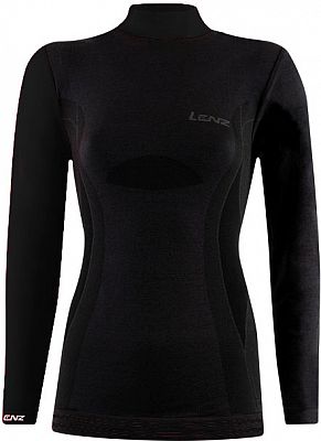 Lenz 6.0 Merino, Langarmshirt Damen - Schwarz - L von Lenz