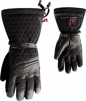 Lenz Heat Glove 6.0 Finger-Cap, Handschuhe beheizbar Damen - Schwarz/Dunkelgrau - L von Lenz