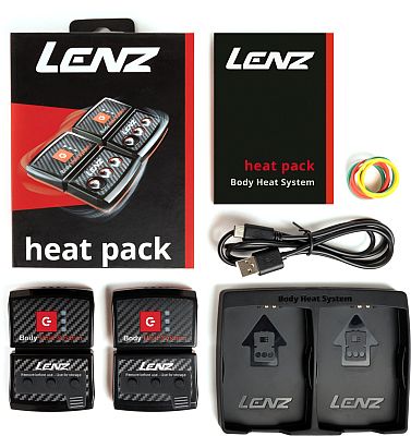 Lenz Heat Pack 2.0 Duo USB, Akku-Set - Schwarz/Rot - Einheitsgröße von Lenz