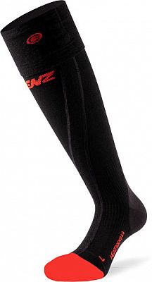 Lenz Heat Sock 6.1 Toe-Cap Compression, Strümpfe beheizbar - Schwarz/Rot - 35 EU - 38 EU von Lenz