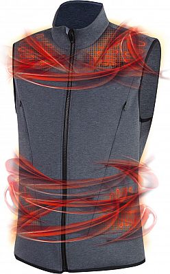 Lenz Heat Vest 2.0, Weste beheizbar - Grau/Schwarz - L von Lenz