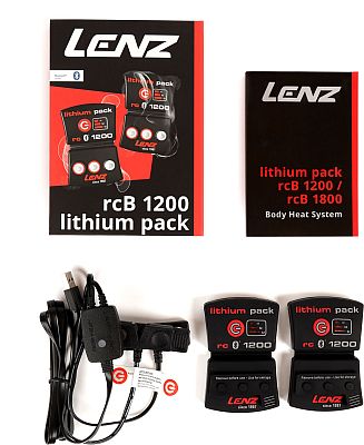 Lenz Lithium Pack rcB 1200 USB, Akku Doppelpack - Schwarz von Lenz