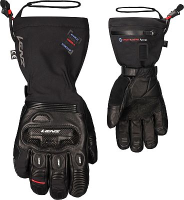 Lenz Moto Touring 1.0, Handschuhe wasserdicht beheizbar Unisex - Schwarz - 3XL von Lenz