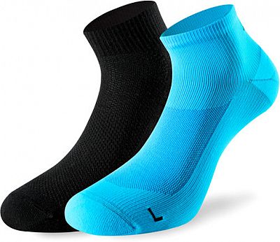 Lenz Running 3.0, Socken - Neon-Blau/Schwarz - 39 EU - 41 EU von Lenz