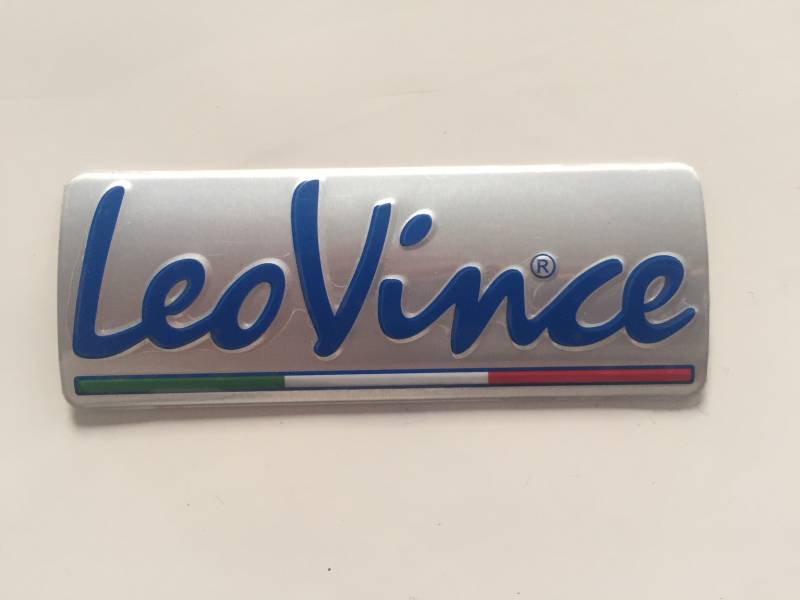 Aufkleber Leo Vince Label Emblem Logo hitzefest, Alu, Sport Auspuff Sticker von LeoVince