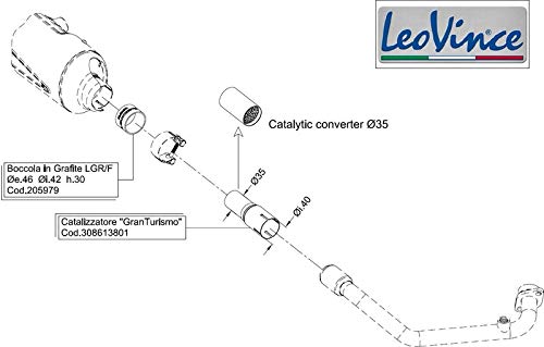 GRANTURISMO CATALYTIC CONVERTER KIT von LeoVince