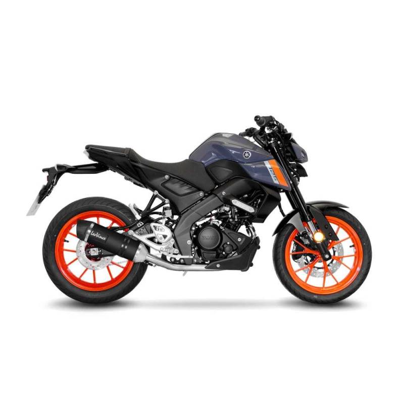 LeoVince Sport Auspuff Komplettanlage LV ONE EVO Black Yamaha MT-125/XSR 125 Bj.2021-2023 EURO5+Kat von LeoVince