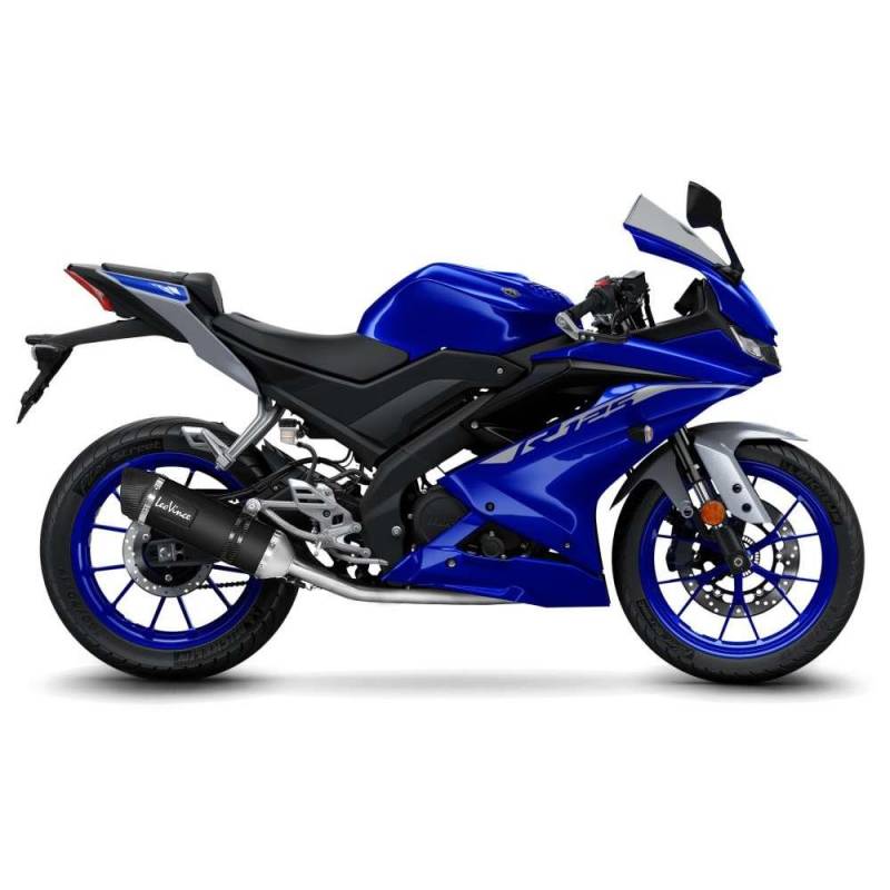 LeoVince Sport Auspuff Komplettanlage LV ONE EVO Black Yamaha YZF-R 125 Bj.2021-2023 EURO5 +Kat/ABE von LeoVince