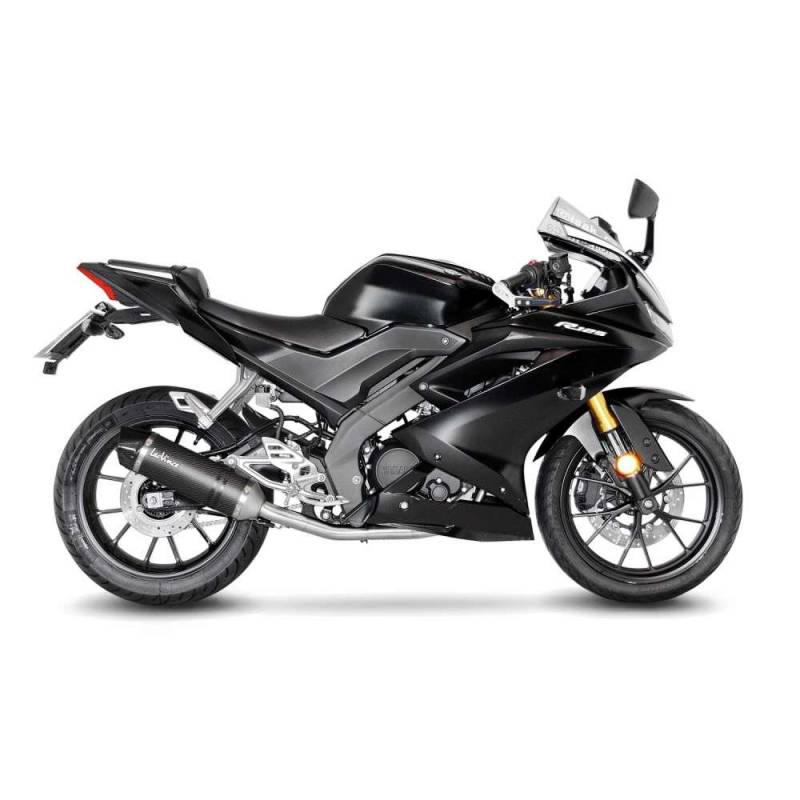 LeoVince Sport Auspuff Komplettanlage LV ONE EVO Carbon Yamaha YZF-R 125 Bj.2019-2020 EURO-4 +Kat von LeoVince