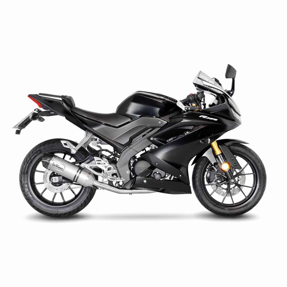 LeoVince Sport Auspuff Komplettanlage LV ONE EVO Edelstahl Yamaha YZF-R 125 Bj.2019-2020 EURO-4 +Kat von LeoVince