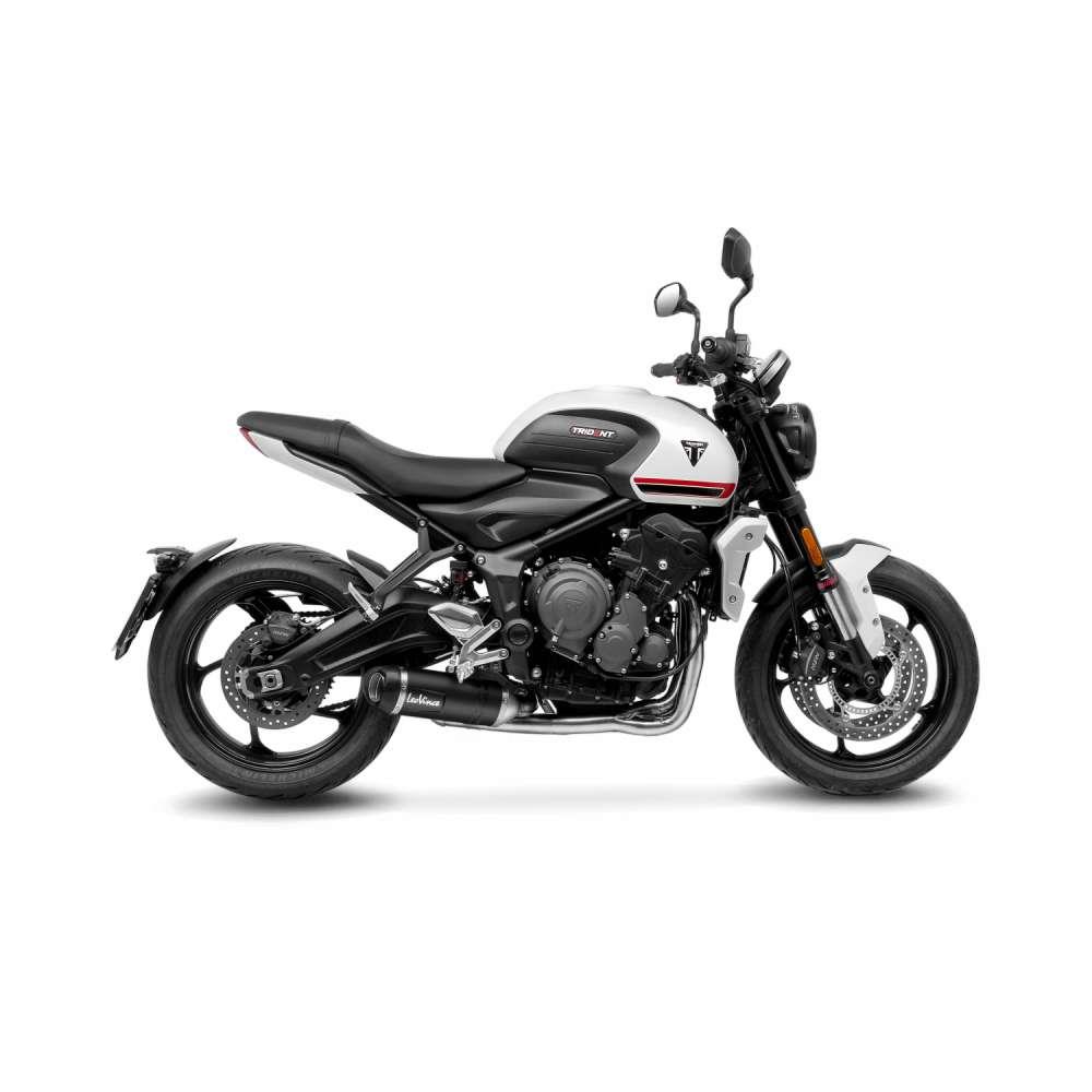 LeoVince Sport Auspuff Komplettanlage LV ONE Edition BLACK Triumph Trident 660 Bj.2021-2024 EURO-5 von LeoVince