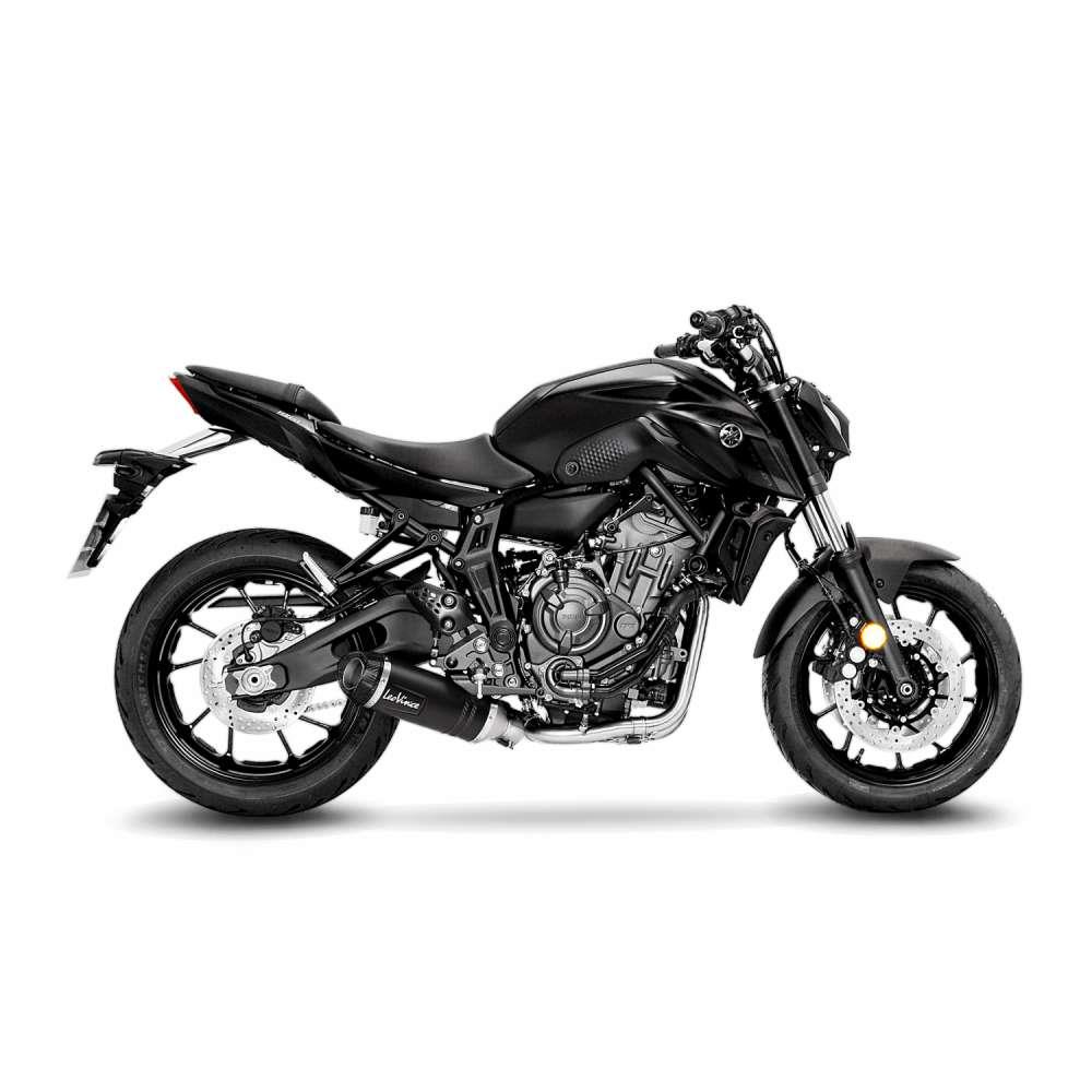 LeoVince Sport Auspuff Komplettanlage LV ONE Edition BLACK Yamaha MT-07 Bj.2021-2024 EURO5 /+Kat+ABE von LeoVince