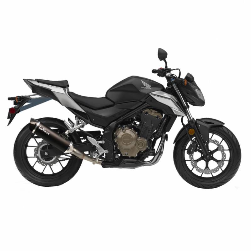 LeoVince Sport Auspuff Nero Black Honda CB 500 X Bj. 2017-2018 EURO-4 +ABE von LeoVince