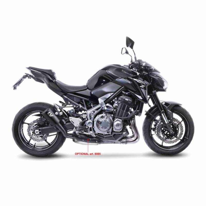 LeoVince Sportauspuff LV-10 Full BLACK Edition Kawasaki Z 900 A2 (35/70kW) Bj.2018-2024 EURO4/5 +ABE von LeoVince