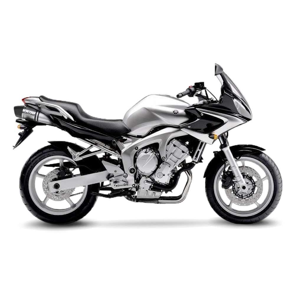 LeoVince Sportauspuff LV One EVO Carbonkappen Yamaha FZ6-S 600 / FAZER Typ: RJ07 Bj. 2004-2006 +ABE von LeoVince