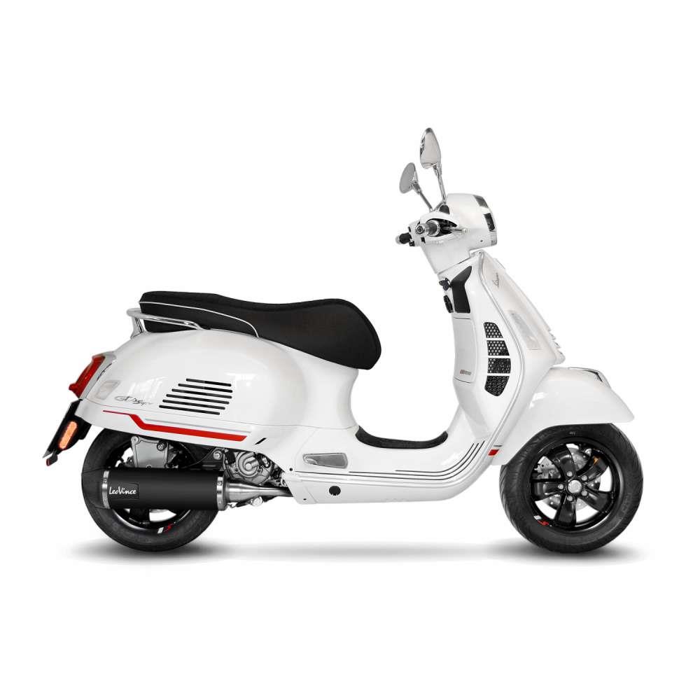 LeoVince Sportauspuff NERO Vespa GTS 300 HPE/Super/Sei Giorni/Sport/Tech/Touring Bj. 2021-2024 EURO5 von LeoVince