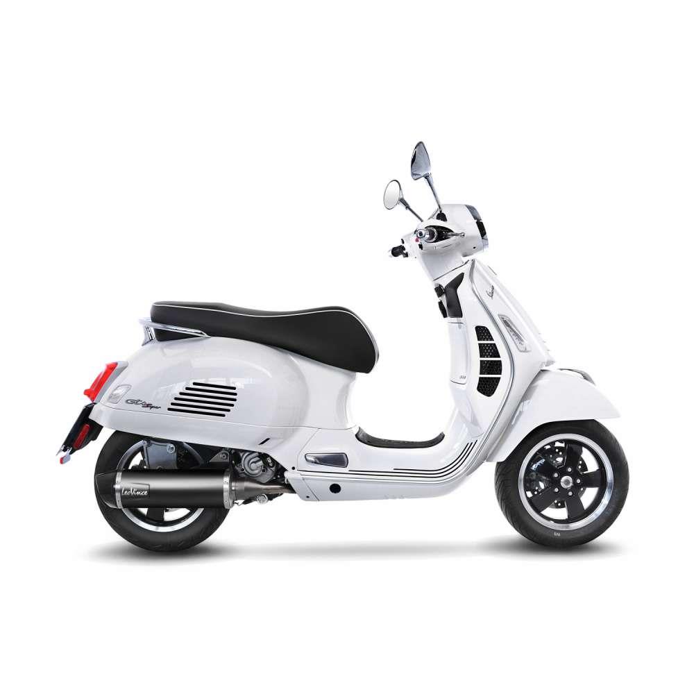 LeoVince Sportauspuff NERO für Vespa GTS 300 HPE / Super / Sei Giorni Bj. 2019-2020 EURO-4 +Kat +ABE von LeoVince