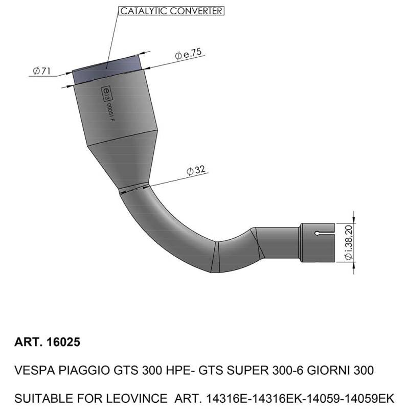 SBK EU-APPROVED CATALYTIC CONVERTER MANIFOLD von LeoVince