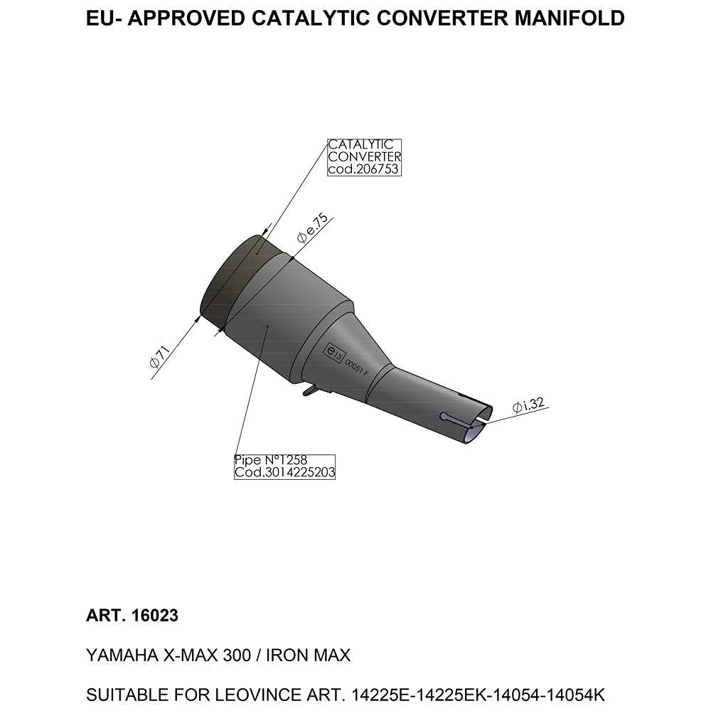 SBK EU-APPROVED CATALYTIC CONVERTER MANIFOLD von LeoVince