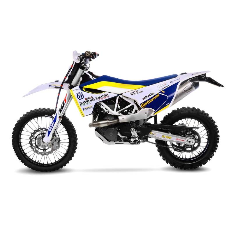 SBK LV ONE EVO 1/1 HUSQVARNA 701 ENDURO/SUPERMOTO INOX with catalyst von LeoVince